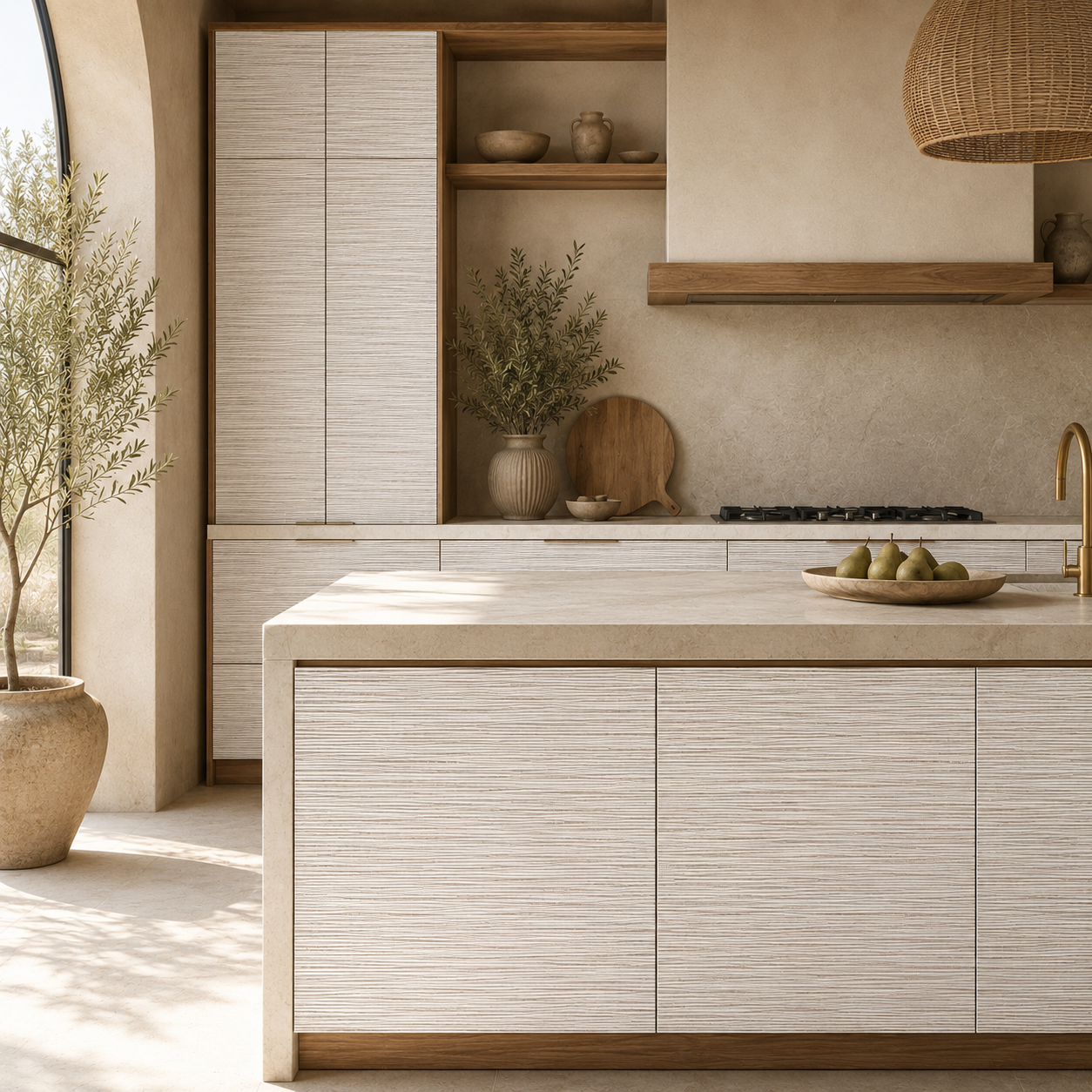 Vinilo Textil Almond Linen