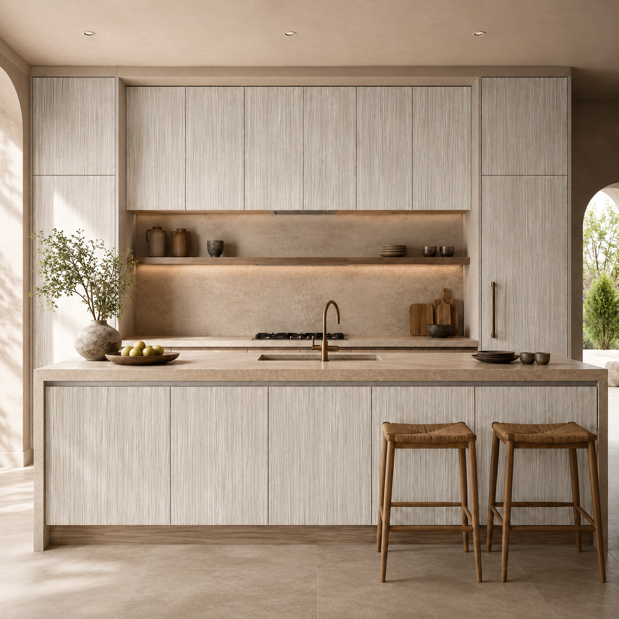 Vinilo Textil Natural Canvas