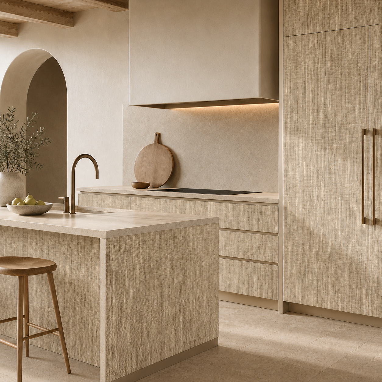 Vinilo Textil Natural Grid