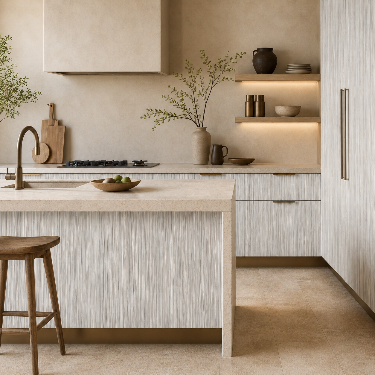 Vinilo Textil Oak Reed
